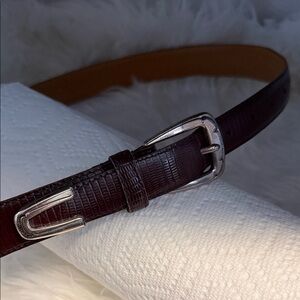 Perry Ellis Dark Brown Textured Belt